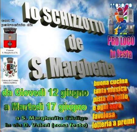 TUTTE LE SERE FUNZIONERA' LO STAND GASTRONOMICO CON PRODOTTI TIPICI E UN SERVIZIO BAR. DEGUSTAZIONE GRATUITA DELLO SCHIZZOTTO TIPICO DI S.MARGHERITA D'ADIGE! 